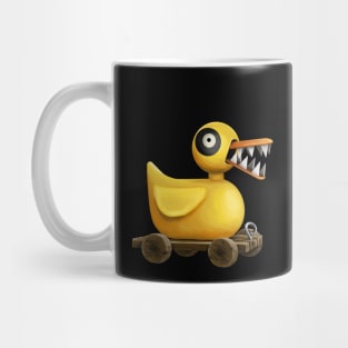 Evil Wooden Duck Toy Mug